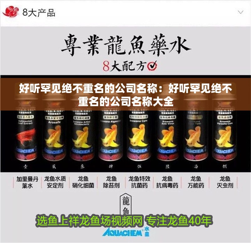 好聽罕見絕不重名的公司名稱：好聽罕見絕不重名的公司名稱大全