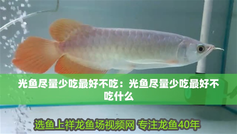 光魚盡量少吃最好不吃：光魚盡量少吃最好不吃什么