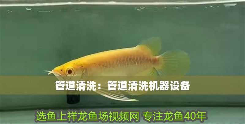 管道清洗：管道清洗機器設備