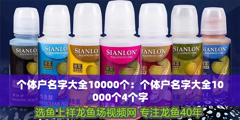 個體戶名字大全10000個：個體戶名字大全10000個4個字