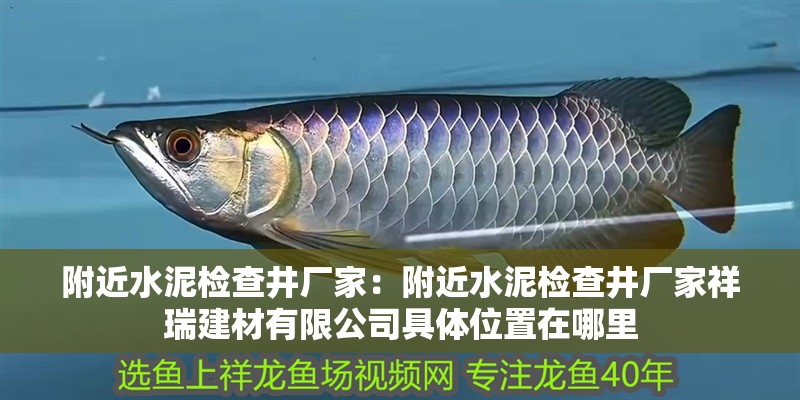附近水泥檢查井廠家：附近水泥檢查井廠家祥瑞建材有限公司具體位置在哪里