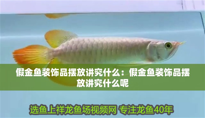 假金魚裝飾品擺放講究什么：假金魚裝飾品擺放講究什么呢