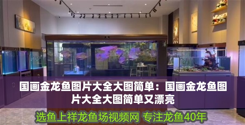 國畫金龍魚圖片大全大圖簡單：國畫金龍魚圖片大全大圖簡單又漂亮