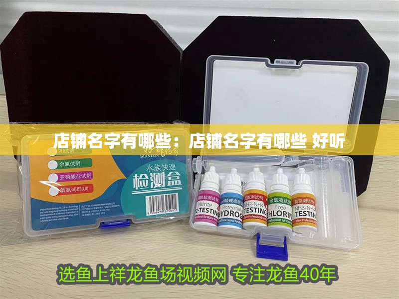 店鋪名字有哪些：店鋪名字有哪些 好聽