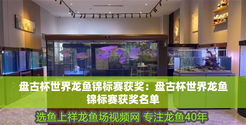 盤古杯世界龍魚錦標賽獲獎:盤古杯世界龍魚錦標賽獲獎名單