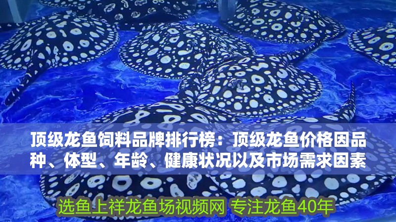 頂級龍魚飼料品牌排行榜：頂級龍魚價格因品種、體型、年齡、健康狀況以及市場需求因素而異