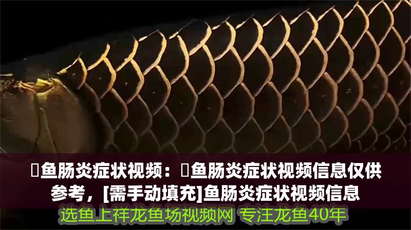 魟魚腸炎癥狀視頻：魟魚腸炎癥狀視頻信息僅供參考，[需手動填充]魚腸炎癥狀視頻信息