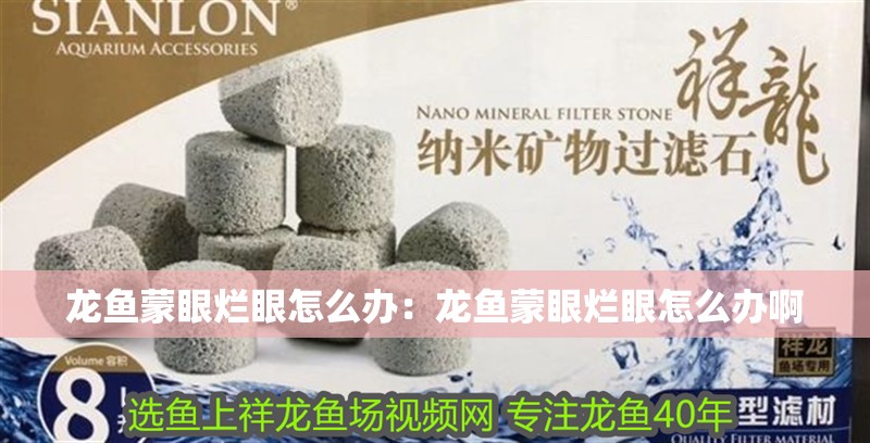 龍魚蒙眼爛眼怎么辦：龍魚蒙眼爛眼怎么辦啊