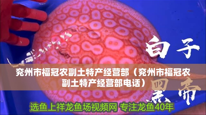 兗州市福冠農(nóng)副土特產(chǎn)經(jīng)營(yíng)部（兗州市福冠農(nóng)副土特產(chǎn)經(jīng)營(yíng)部電話）