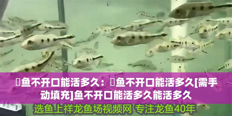 魟魚不開口能活多久：魟魚不開口能活多久[需手動填充]魚不開口能活多久能活多久