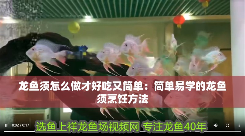 龍魚須怎么做才好吃又簡單：簡單易學的龍魚須烹飪方法