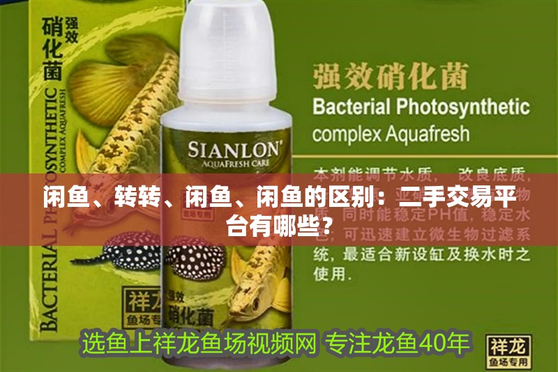 閑魚、轉轉、閑魚、閑魚的區別：二手交易平臺有哪些？