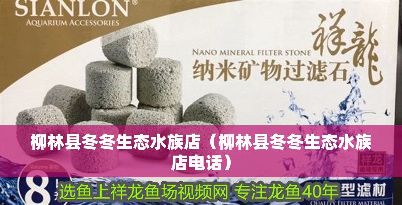 柳林縣冬冬生態(tài)水族店（柳林縣冬冬生態(tài)水族店電話）