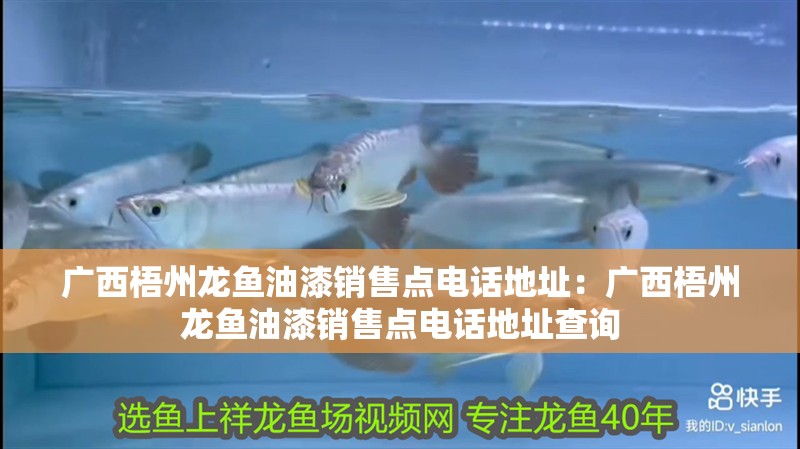 廣西梧州龍魚油漆銷售點電話地址：廣西梧州龍魚油漆銷售點電話地址查詢