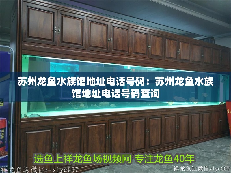 蘇州龍魚水族館地址電話號碼：蘇州龍魚水族館地址電話號碼查詢