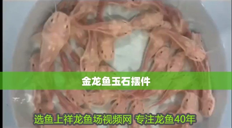 金龍魚玉石擺件