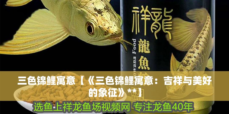 三色錦鯉寓意【《三色錦鯉寓意：吉祥與美好的象征》**】