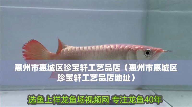 惠州市惠城區(qū)珍寶軒工藝品店（惠州市惠城區(qū)珍寶軒工藝品店地址）