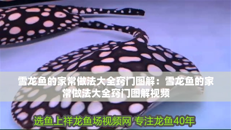 雪龍魚的家常做法大全竅門圖解：雪龍魚的家常做法大全竅門圖解視頻