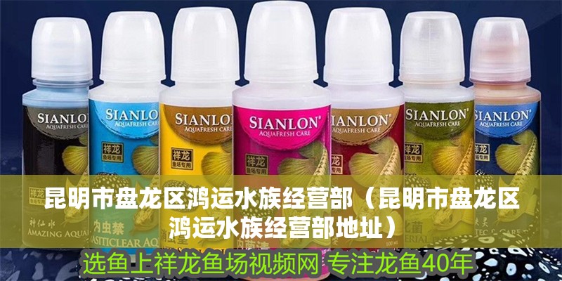 昆明市盤龍區鴻運水族經營部（昆明市盤龍區鴻運水族經營部地址）