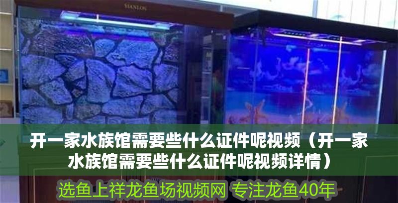 開一家水族館需要些什么證件呢視頻（開一家水族館需要些什么證件呢視頻詳情）