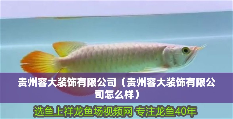 貴州容大裝飾有限公司（貴州容大裝飾有限公司怎么樣）