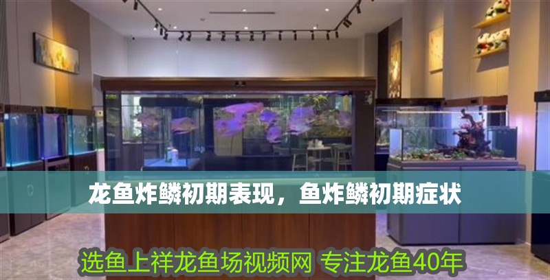 龍魚(yú)炸鱗初期表現(xiàn)，魚(yú)炸鱗初期癥狀