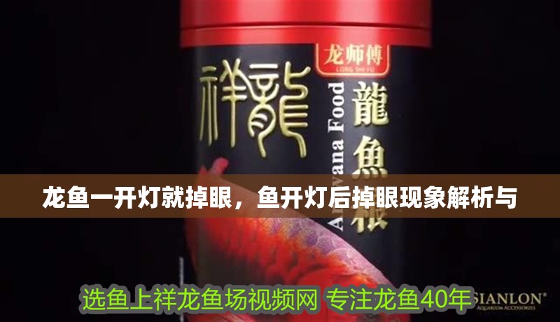 龍魚一開燈就掉眼，魚開燈后掉眼現象解析與