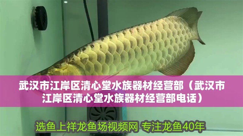 武漢市江岸區清心堂水族器材經營部（武漢市江岸區清心堂水族器材經營部電話）