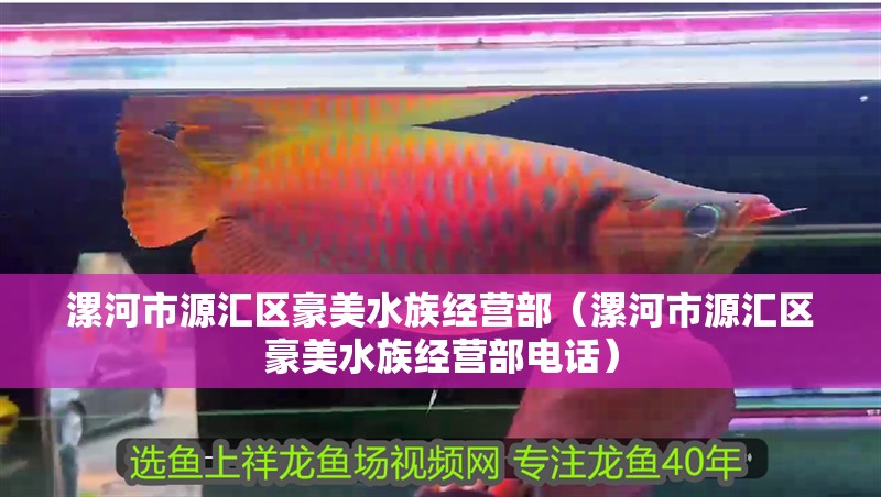 漯河市源匯區豪美水族經營部（漯河市源匯區豪美水族經營部電話）
