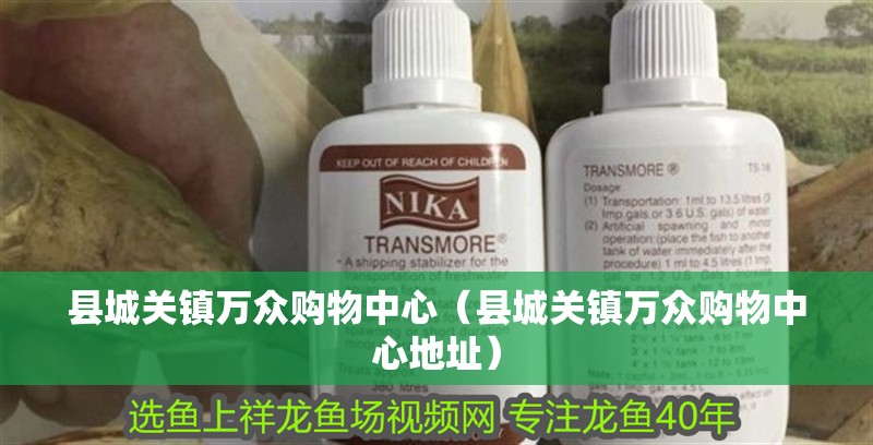 縣城關鎮萬眾購物中心（縣城關鎮萬眾購物中心地址）