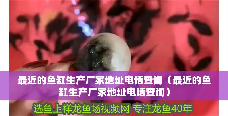 最近的魚缸生產廠家地址電話查詢（最近的魚缸生產廠家地址電話查詢）