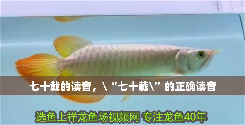 七十載的讀音，\“七十載\”的正確讀音