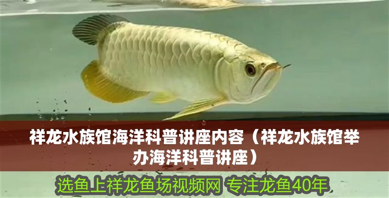 祥龍水族館海洋科普講座內容（祥龍水族館舉辦海洋科普講座）