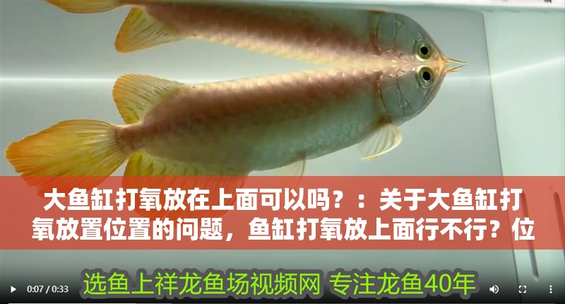 大魚缸打氧放在上面可以嗎？：關于大魚缸打氧放置位置的問題，魚缸打氧放上面行不行？位置選擇對打氧效果的影響