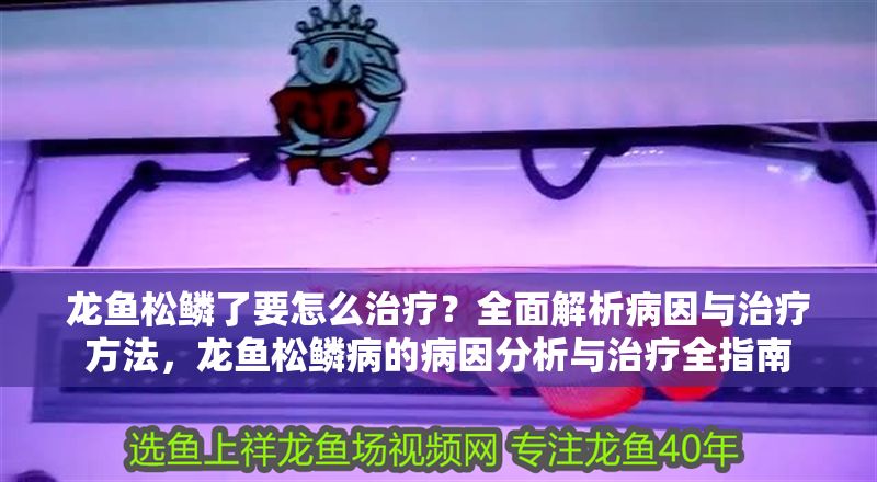 龍魚松鱗了要怎么治療？全面解析病因與治療方法，龍魚松鱗病的病因分析與治療全指南