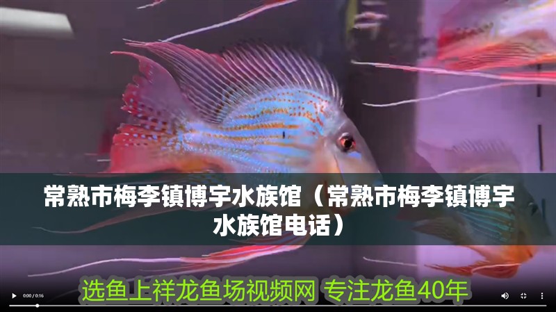 常熟市梅李鎮(zhèn)博宇水族館（常熟市梅李鎮(zhèn)博宇水族館電話）