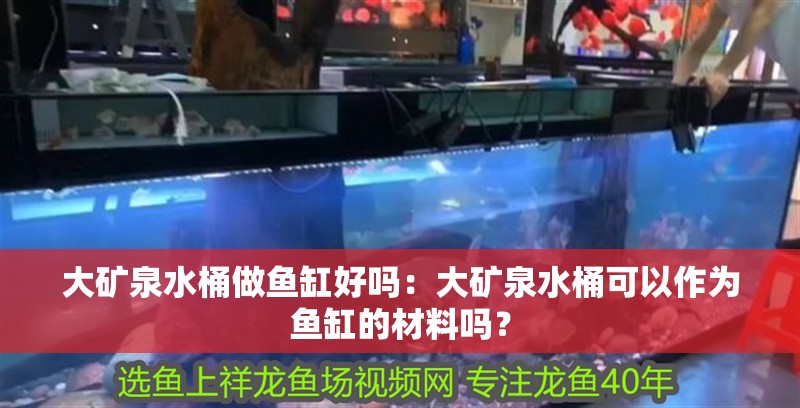 大礦泉水桶做魚缸好嗎：大礦泉水桶可以作為魚缸的材料嗎？