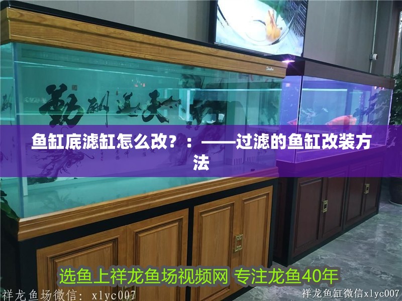 魚缸底濾缸怎么改？：——過濾的魚缸改裝方法