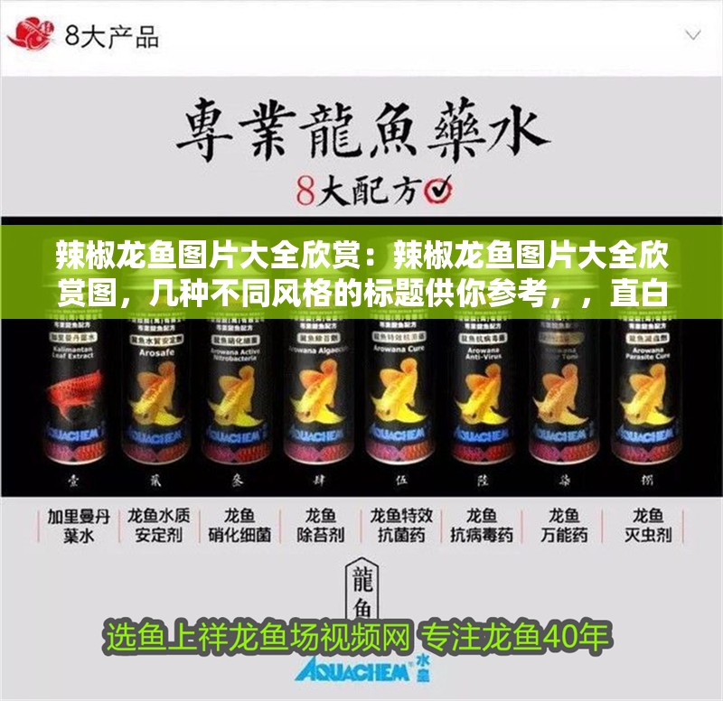 辣椒龍魚圖片大全欣賞：辣椒龍魚圖片大全欣賞圖，幾種不同風格的標題供你參考，，直白型，辣椒龍魚高清美圖大賞，文藝型，邂逅辣椒龍魚的絕美風姿——圖片集錦，吸睛型，震撼！辣椒龍魚驚艷圖片全收錄