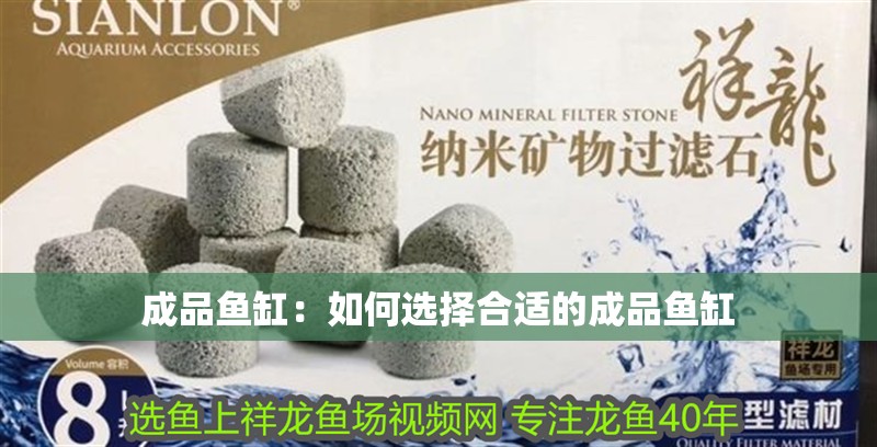 成品魚缸：如何選擇合適的成品魚缸