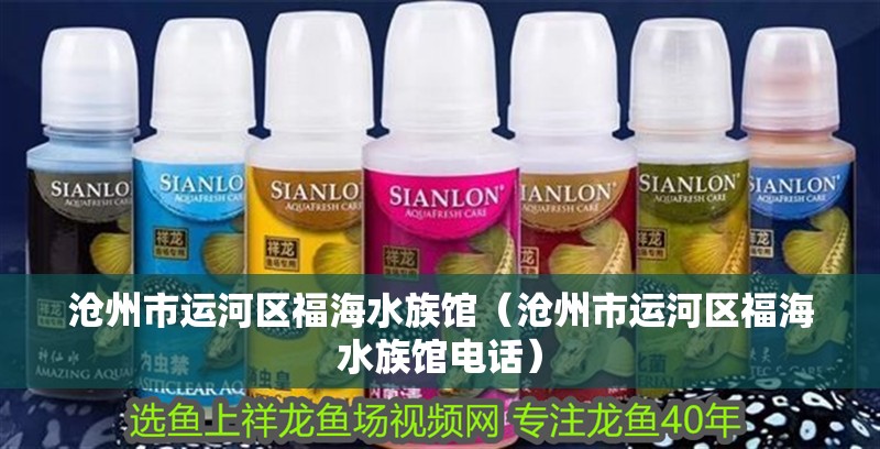 滄州市運河區福海水族館（滄州市運河區福海水族館電話）