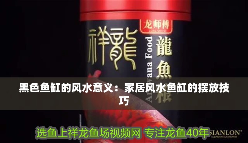 黑色魚缸的風水意義：家居風水魚缸的擺放技巧
