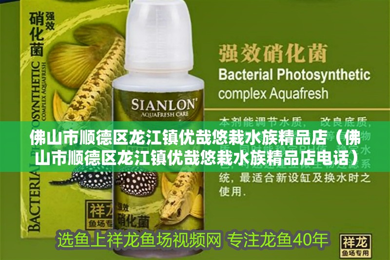 佛山市順德區龍江鎮優哉悠栽水族精品店（佛山市順德區龍江鎮優哉悠栽水族精品店電話）