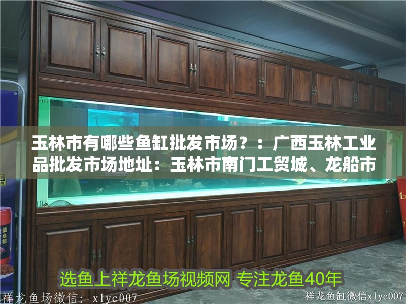 玉林市有哪些魚缸批發市場？：廣西玉林工業品批發市場地址：玉林市南門工貿城、龍船市場