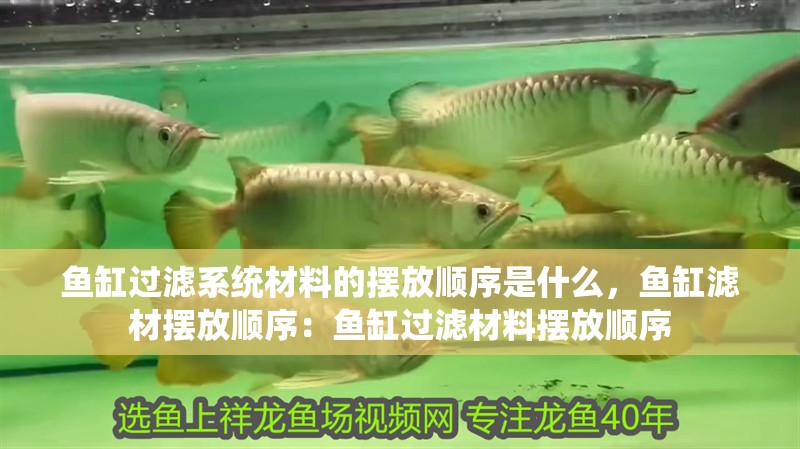 魚缸過濾系統材料的擺放順序是什么，魚缸濾材擺放順序：魚缸過濾材料擺放順序 魚缸過濾系統材料的擺放順序是什么，魚缸濾材擺放順序：魚缸過濾材料擺放順序 魚缸百科