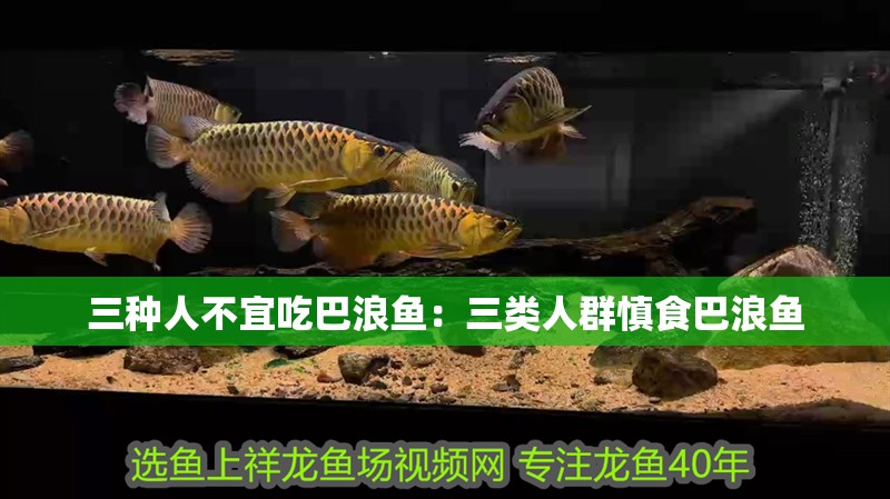 三種人不宜吃巴浪魚：三類人群慎食巴浪魚