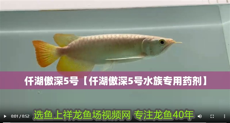 仟湖傲深5號【仟湖傲深5號水族專用藥劑】