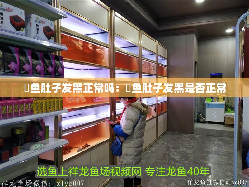 魟魚肚子發(fā)黑正常嗎：魟魚肚子發(fā)黑是否正常