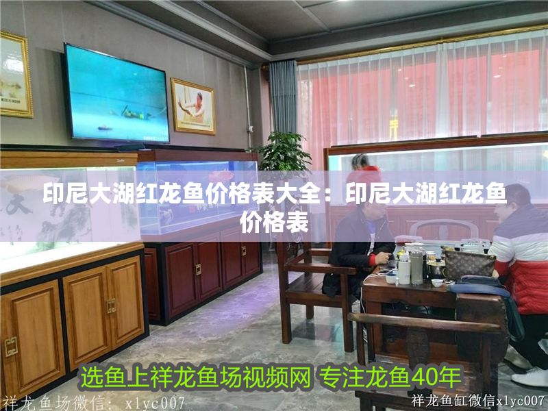 印尼大湖紅龍魚價格表大全：印尼大湖紅龍魚價格表